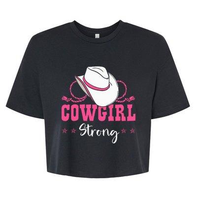 Cowgirl Barrel Racing Roping Horseback Riding Rodeo Bella+Canvas Jersey Crop Tee