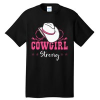 Cowgirl Barrel Racing Roping Horseback Riding Rodeo Tall T-Shirt