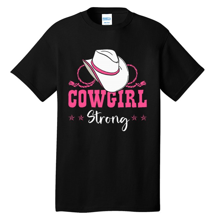 Cowgirl Barrel Racing Roping Horseback Riding Rodeo Tall T-Shirt