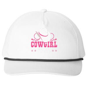 Cowgirl Barrel Racing Roping Horseback Riding Rodeo Snapback Five-Panel Rope Hat