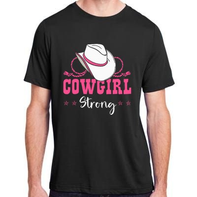 Cowgirl Barrel Racing Roping Horseback Riding Rodeo Adult ChromaSoft Performance T-Shirt