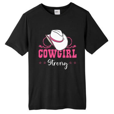 Cowgirl Barrel Racing Roping Horseback Riding Rodeo Tall Fusion ChromaSoft Performance T-Shirt