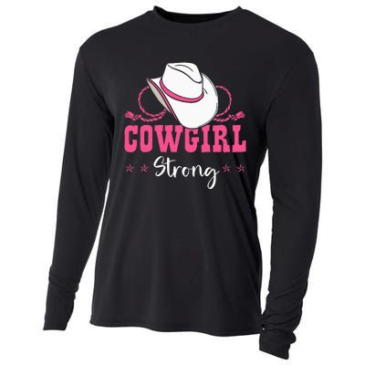 Cowgirl Barrel Racing Roping Horseback Riding Rodeo Cooling Performance Long Sleeve Crew