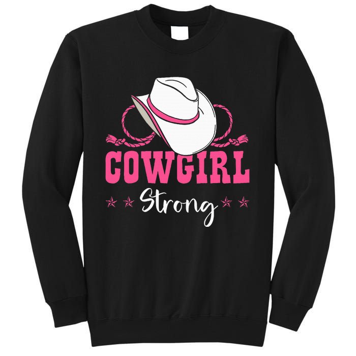 Cowgirl Barrel Racing Roping Horseback Riding Rodeo Tall Sweatshirt