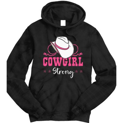 Cowgirl Barrel Racing Roping Horseback Riding Rodeo Tie Dye Hoodie