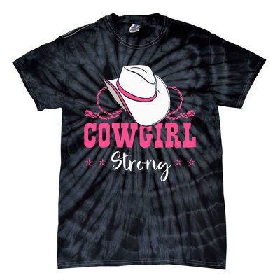 Cowgirl Barrel Racing Roping Horseback Riding Rodeo Tie-Dye T-Shirt