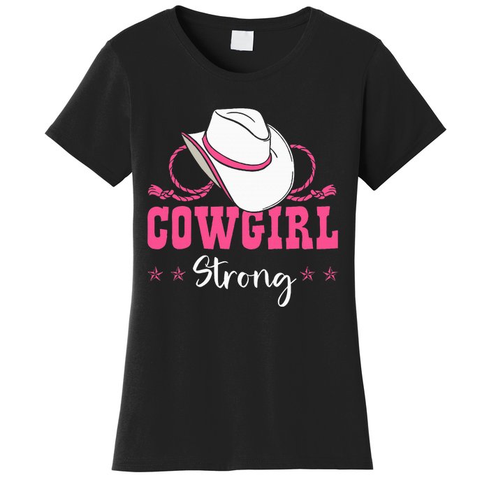 Cowgirl Barrel Racing Roping Horseback Riding Rodeo Women's T-Shirt