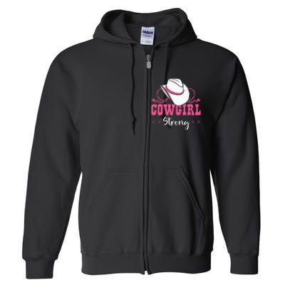 Cowgirl Barrel Racing Roping Horseback Riding Rodeo Full Zip Hoodie