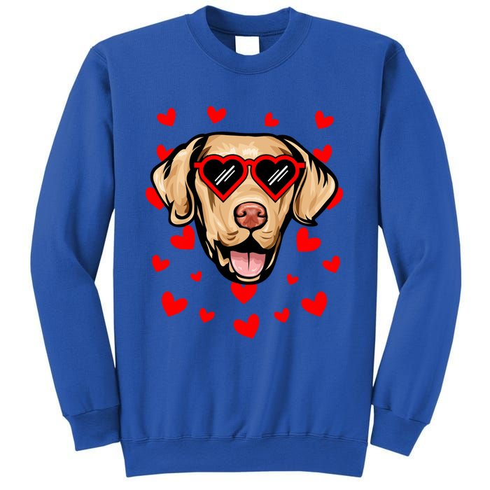 Chesapeake Bay Retriever Valentines Day Love Heart Glasses Gift Sweatshirt