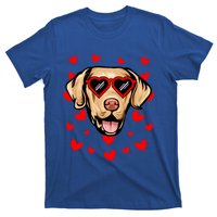 Chesapeake Bay Retriever Valentines Day Love Heart Glasses Gift T-Shirt