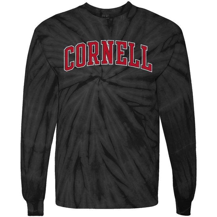 Cornell Big Red Apparel Neutral Game Day Arch Tie-Dye Long Sleeve Shirt