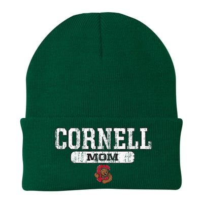 Cornell Big Red Mom Block Pill Icon Knit Cap Winter Beanie