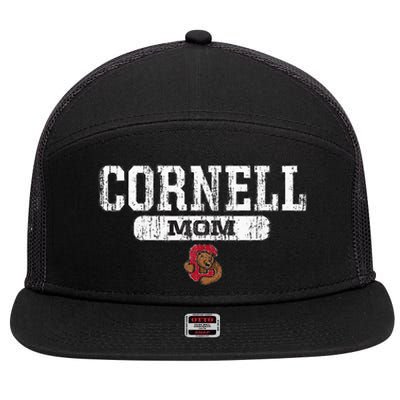 Cornell Big Red Mom Block Pill Icon 7 Panel Mesh Trucker Snapback Hat