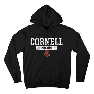 Cornell Big Red Mom Block Pill Icon Hoodie