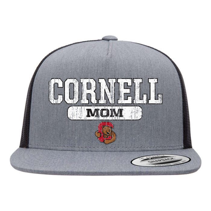 Cornell Big Red Mom Block Pill Icon Flat Bill Trucker Hat