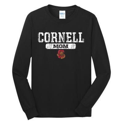 Cornell Big Red Mom Block Pill Icon Tall Long Sleeve T-Shirt