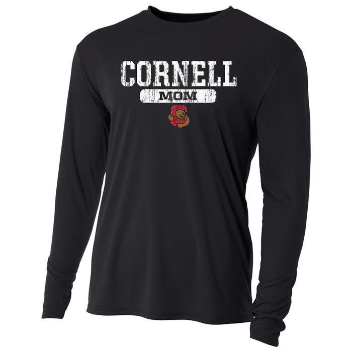 Cornell Big Red Mom Block Pill Icon Cooling Performance Long Sleeve Crew