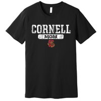 Cornell Big Red Mom Block Pill Icon Premium T-Shirt