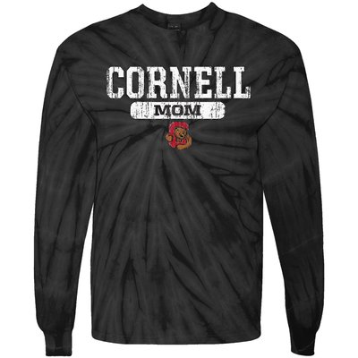 Cornell Big Red Mom Block Pill Icon Tie-Dye Long Sleeve Shirt