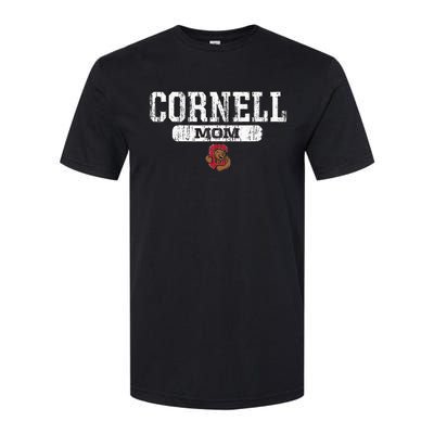 Cornell Big Red Mom Block Pill Icon Softstyle CVC T-Shirt