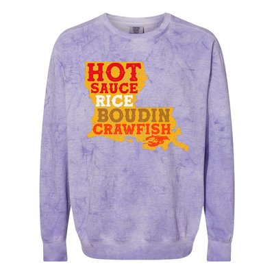 Crawfish Boil Retro Louisiana Usa Cajun Seafood Festival Colorblast Crewneck Sweatshirt