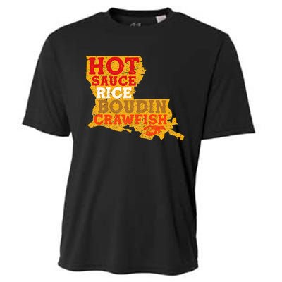 Crawfish Boil Retro Louisiana Usa Cajun Seafood Festival Cooling Performance Crew T-Shirt