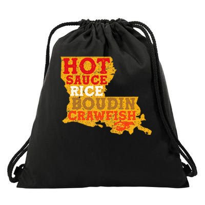 Crawfish Boil Retro Louisiana Usa Cajun Seafood Festival Drawstring Bag