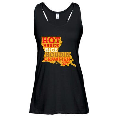 Crawfish Boil Retro Louisiana Usa Cajun Seafood Festival Ladies Essential Flowy Tank