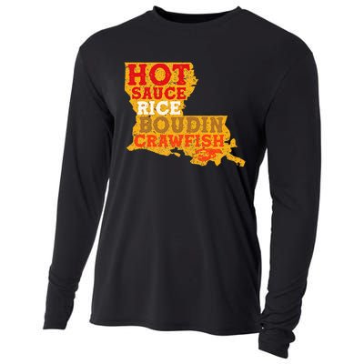 Crawfish Boil Retro Louisiana Usa Cajun Seafood Festival Cooling Performance Long Sleeve Crew