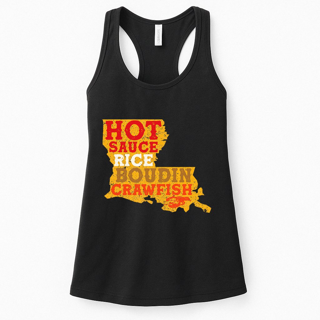 Crawfish Boil Retro Louisiana Usa Cajun Seafood Festival Womens Tank Top