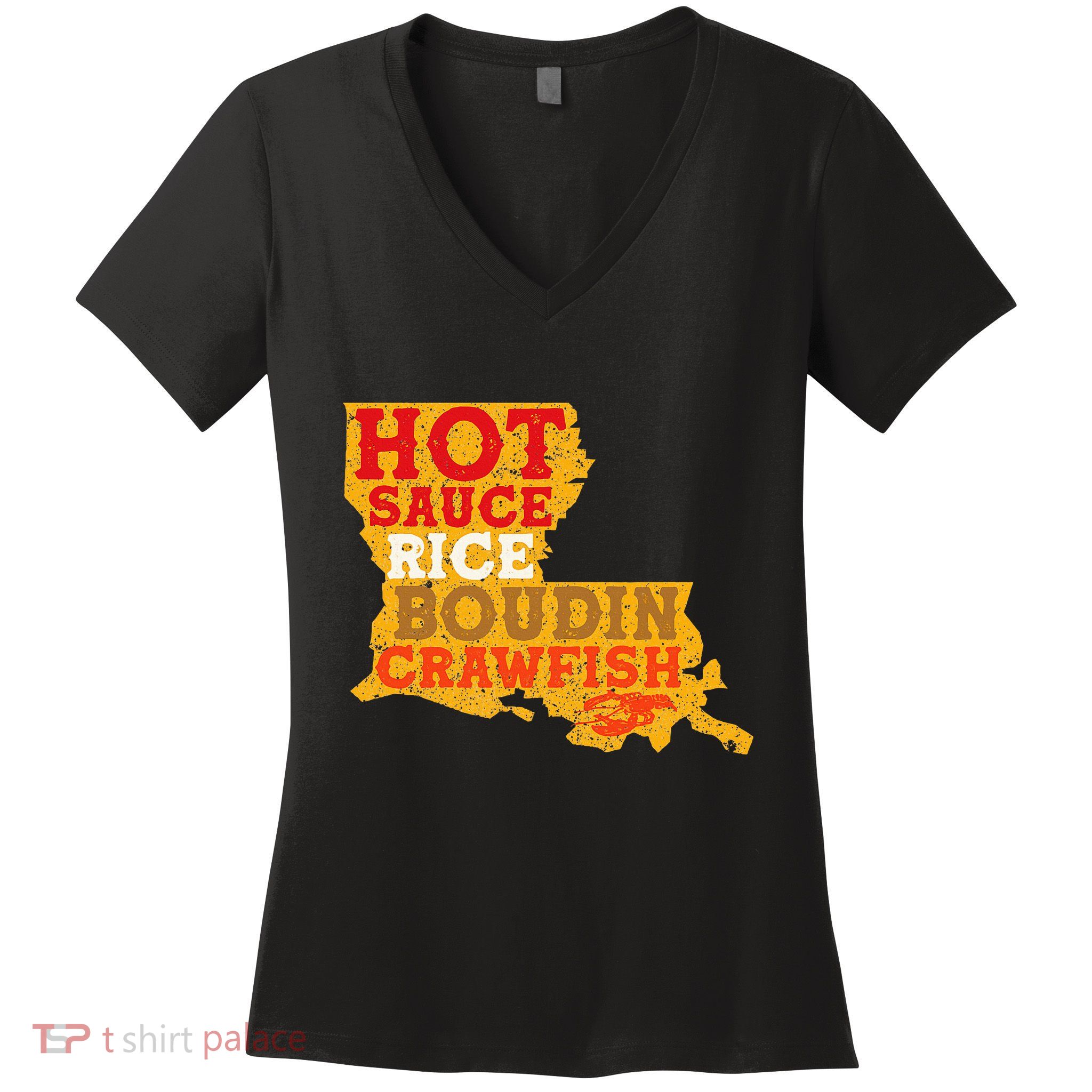 Crawfish Boil Retro Louisiana Usa Cajun Seafood Festival Women's V-Neck T-Shirt