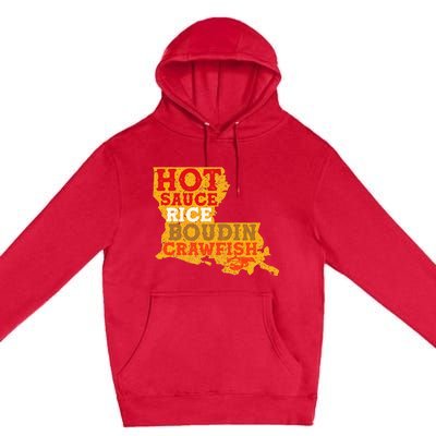 Crawfish Boil Retro Louisiana Usa Cajun Seafood Festival Premium Pullover Hoodie