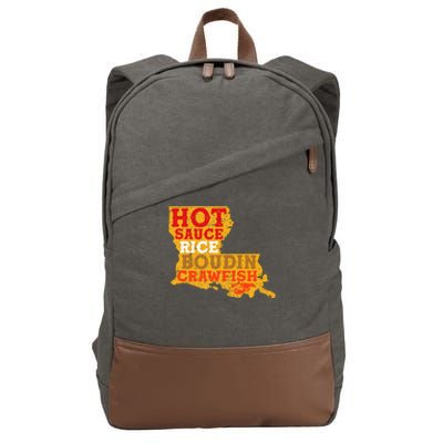 Crawfish Boil Retro Louisiana Usa Cajun Seafood Festival Cotton Canvas Backpack