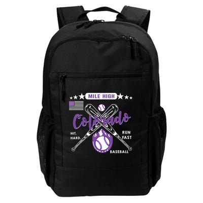 Colorado Baseball Rocky Mountain Skyline Baseball Backpack