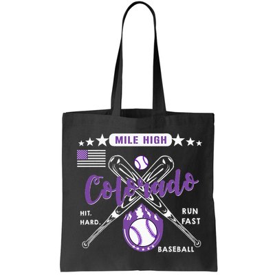 Colorado Baseball Rocky Mountain Skyline Baseball Bag