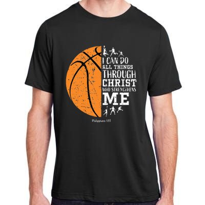 Christian Basketball Religious Gifts Adult ChromaSoft Performance T-Shirt