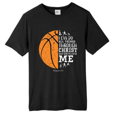 Christian Basketball Religious Gifts Tall Fusion ChromaSoft Performance T-Shirt