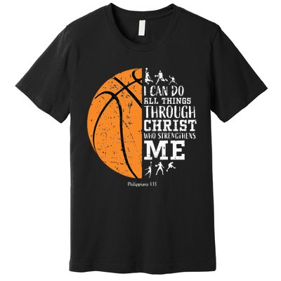 Christian Basketball Religious Gifts Premium T-Shirt