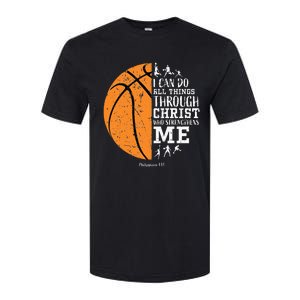 Christian Basketball Religious Gifts Softstyle® CVC T-Shirt