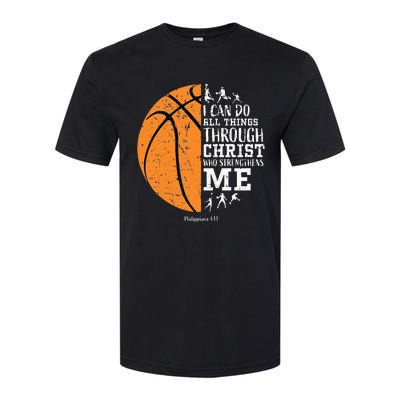 Christian Basketball Religious Gifts Softstyle® CVC T-Shirt