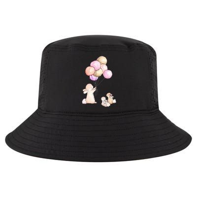 Cute Bunny Rabbit Balloon Cool Comfort Performance Bucket Hat