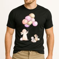 Cute Bunny Rabbit Balloon Cooling Performance Crew T-Shirt