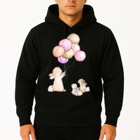 Cute Bunny Rabbit Balloon Hoodie