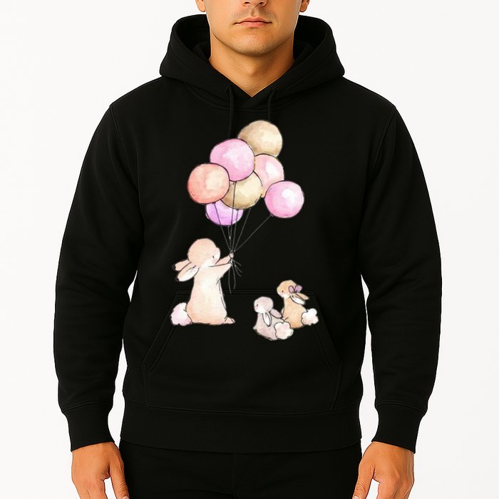 Cute Bunny Rabbit Balloon Hoodie