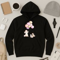 Cute Bunny Rabbit Balloon Hoodie