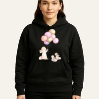Cute Bunny Rabbit Balloon Hoodie