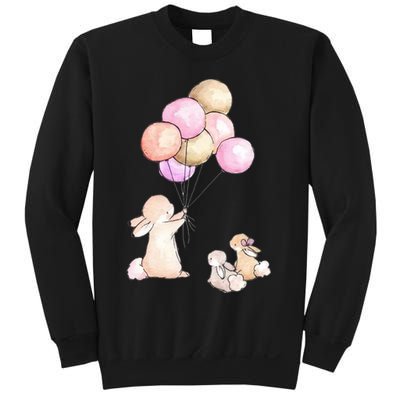 Cute Bunny Rabbit Balloon Sweatshirt