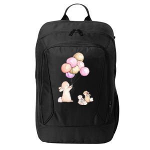 Cute Bunny Rabbit Balloon City Backpack