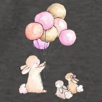 Cute Bunny Rabbit Balloon Vector Backpack