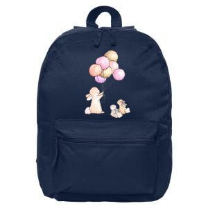 Cute Bunny Rabbit Balloon 16 in Basic Backpack